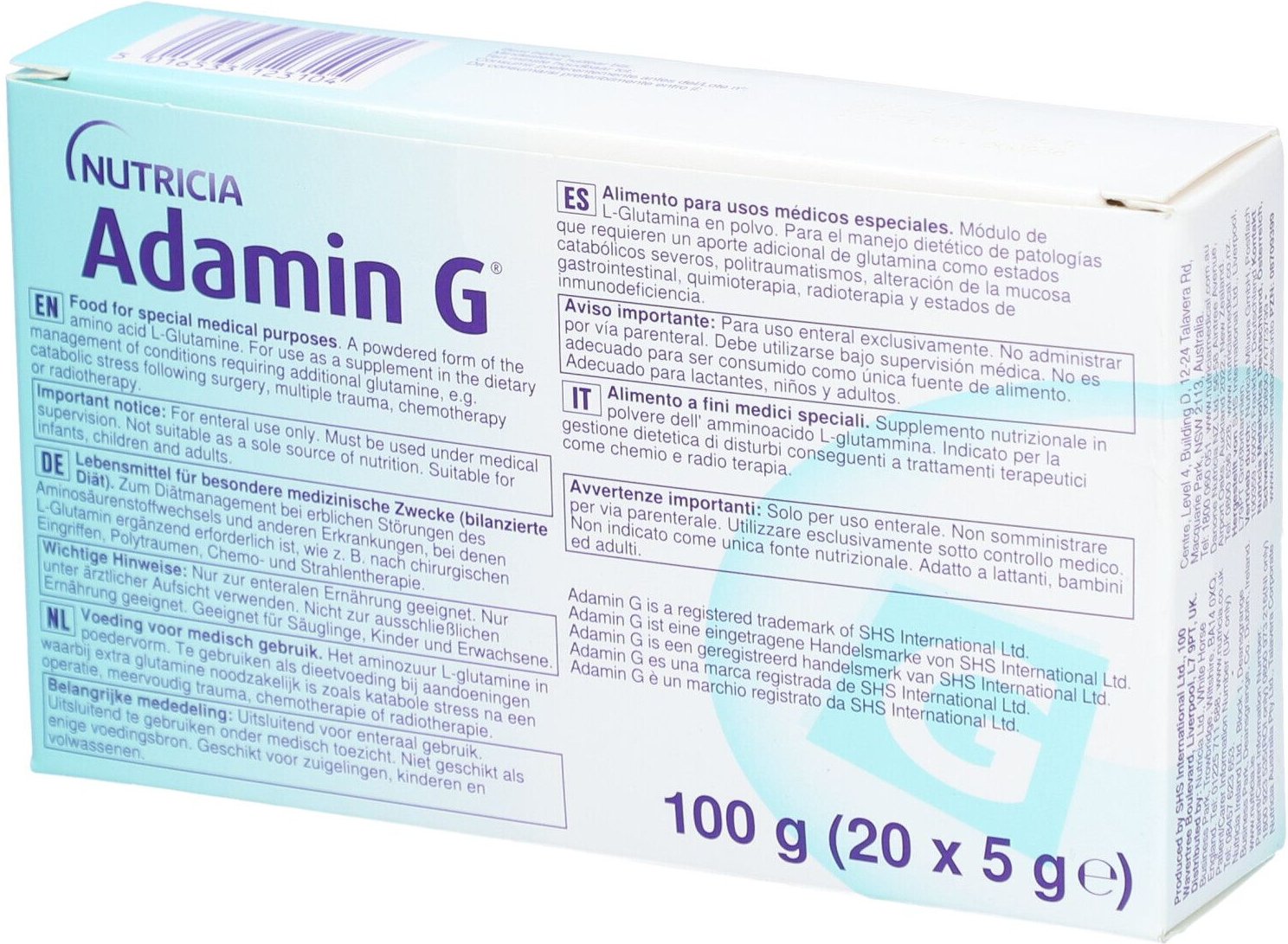 Adamin G Pulver 20x5 g