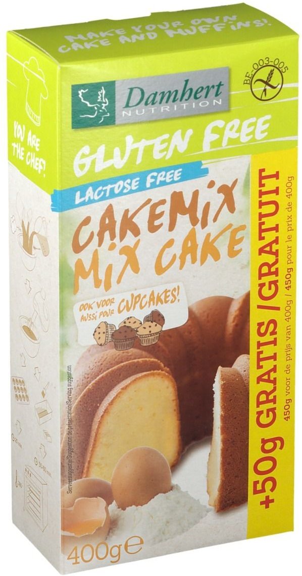 Damhert Glutenvrije Cakemix (Cake-Muffin) 400 g Pulver
