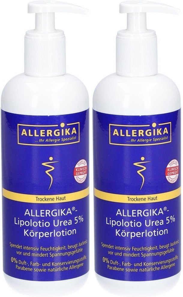 Allergika Lipolotio urea 5% 2x 2x500 ml Lotion