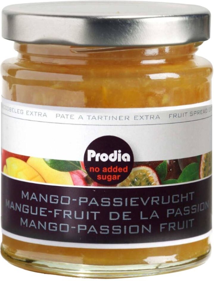 Prodia Broodbeleg Extra Mango-Passievrucht 215 g Creme