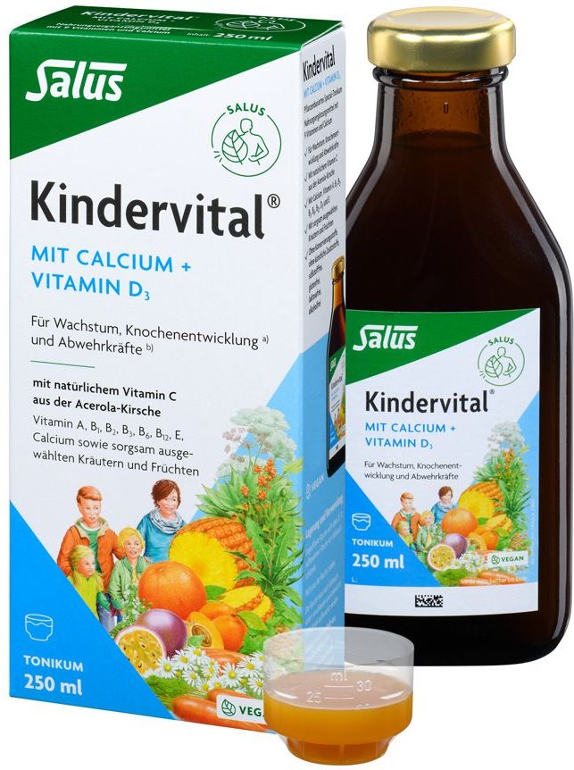 Kindervital mit Calcium+D3 Tonikum Salus 250 ml