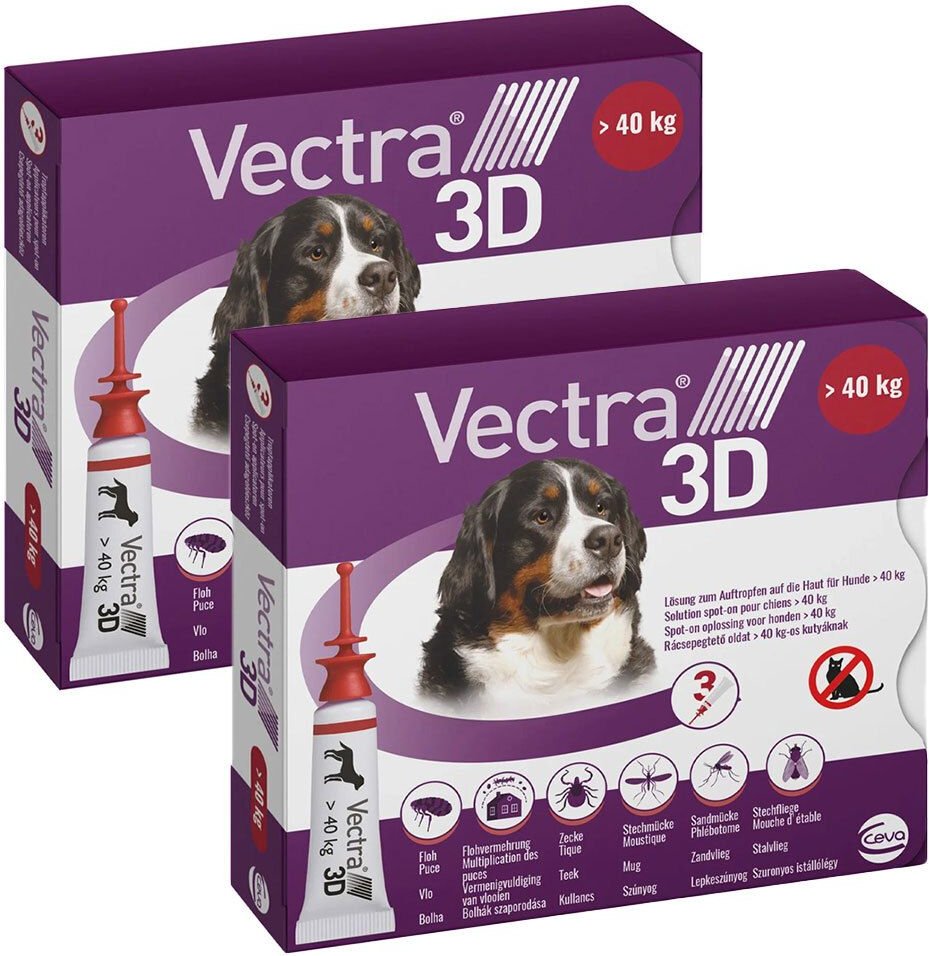 Vectra 3D Hunde U 40Kg Doppelpack 2x3 St Lösung