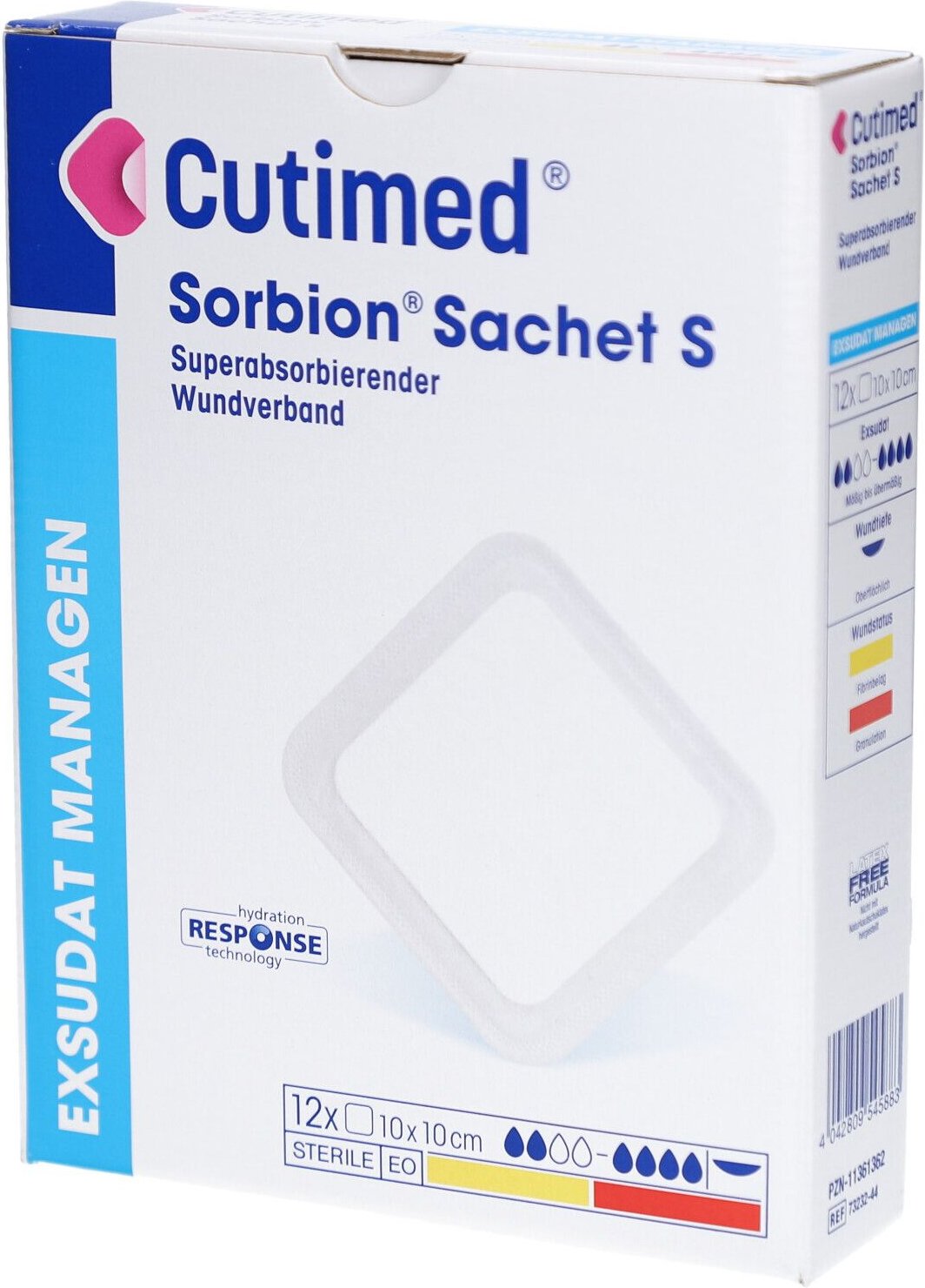 Cutimed Sorbion Sachet S Wundauflage 10x10 cm