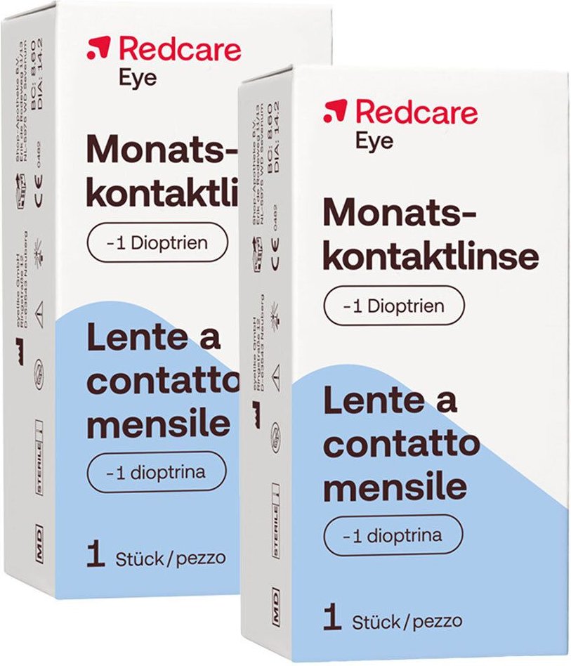 Redcare Monatslinse -1 Doppelpack 2x1 St Kontaktlinsen