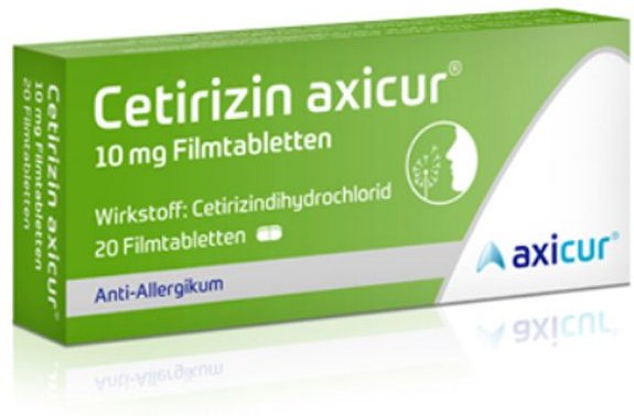 Cetirizin axicur 10 mg Filmtabletten 20 St