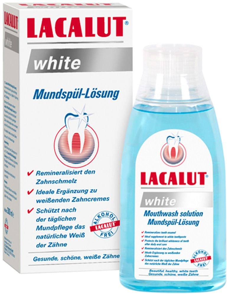 Lacalut white Mundspül-Lösung 300 ml Mundwasser