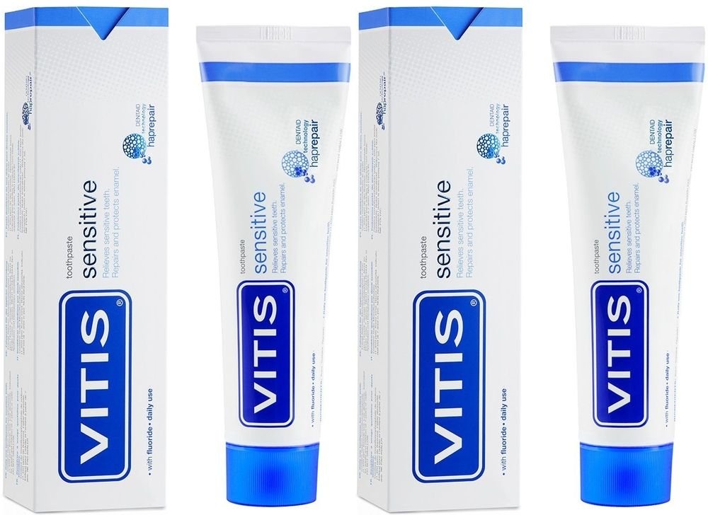 Vitis Sensitive Zahnpasta x2 2x100 ml Zahncreme