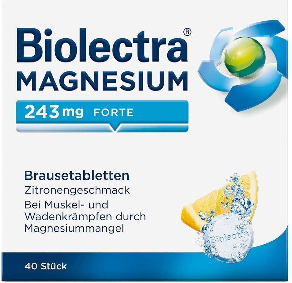 Thumbnail - Biolectra Magnesium 243 mg forte Zitrone Br.-Tabl. 40 St Brausetabletten