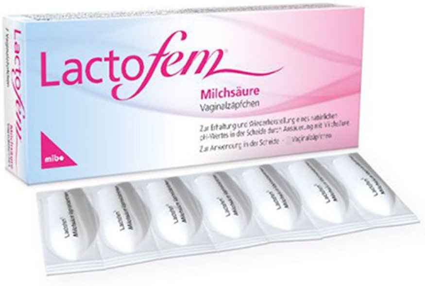 Lactofem Milchsäure Vaginalzäpfchen 7 St Suppositorien