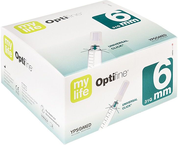 Optifine 6 Pen-Nadeln 0,25x6 mm 100 St Kanüle