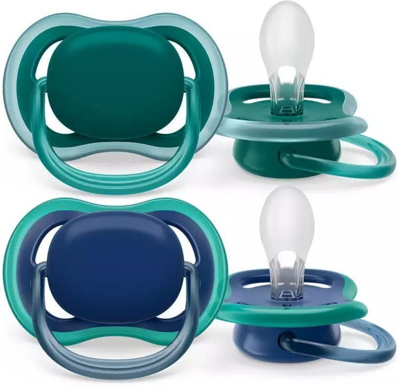 Philips Avent Fopspeen +6M Ultra Air Nachtblauw Groen 2 St Sauger