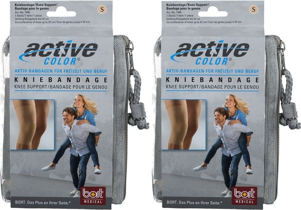 Bort Activec Knie Haut SM x2 2x1 St Bandage(s)
