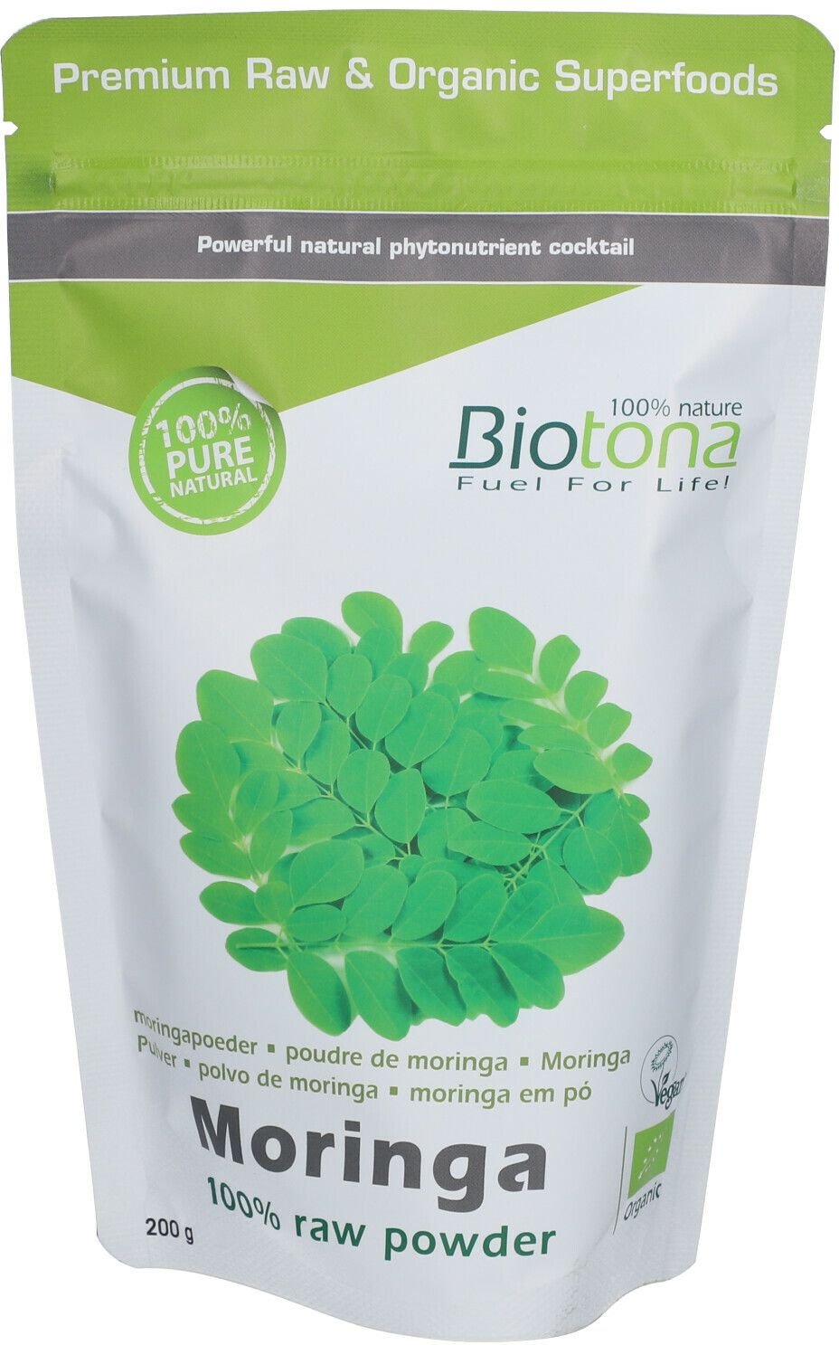 Biotona Moringa Raw Bio ok Nlfrde 200 g Pulver