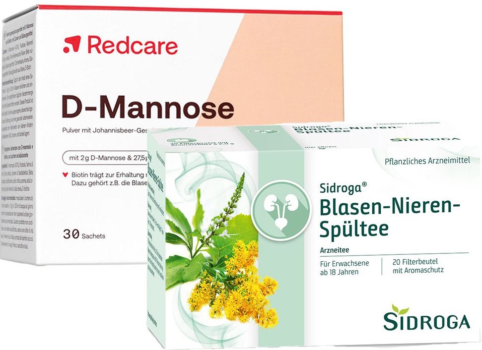Sidroga Blasen- und Nierentee + D-Mannose RedCare 1 St Set