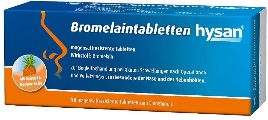 Bromelain Tabletten hysan magensaftres.Tabletten 20 St magensaftresistent