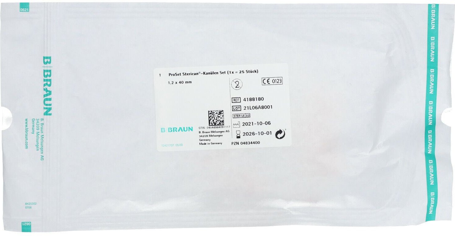 Proset Sterican-Kanülen Set 25 Stück 1 St Kanüle