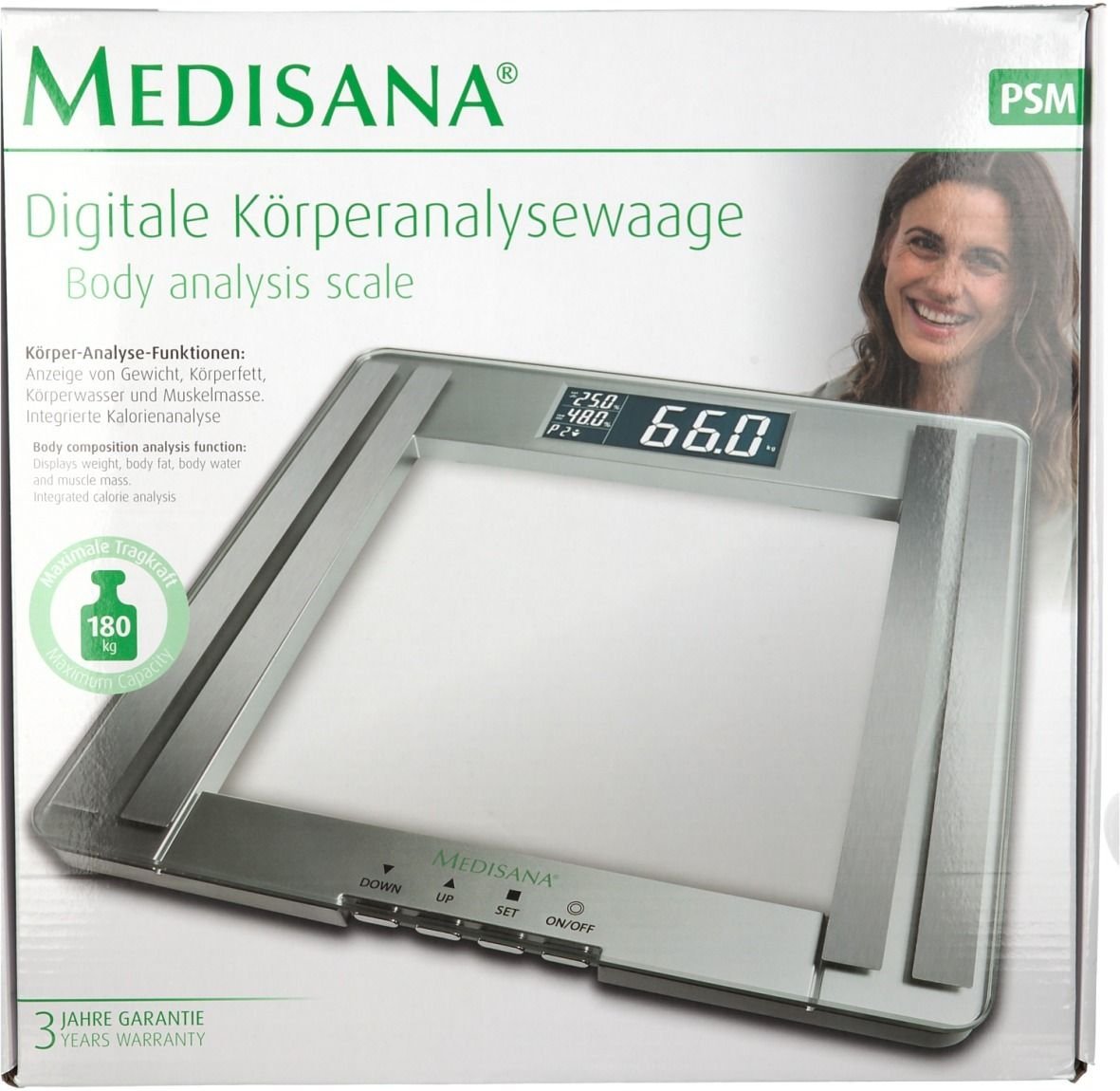 Medisana digitale Körperanalysewaage PSM 1 St Gerät