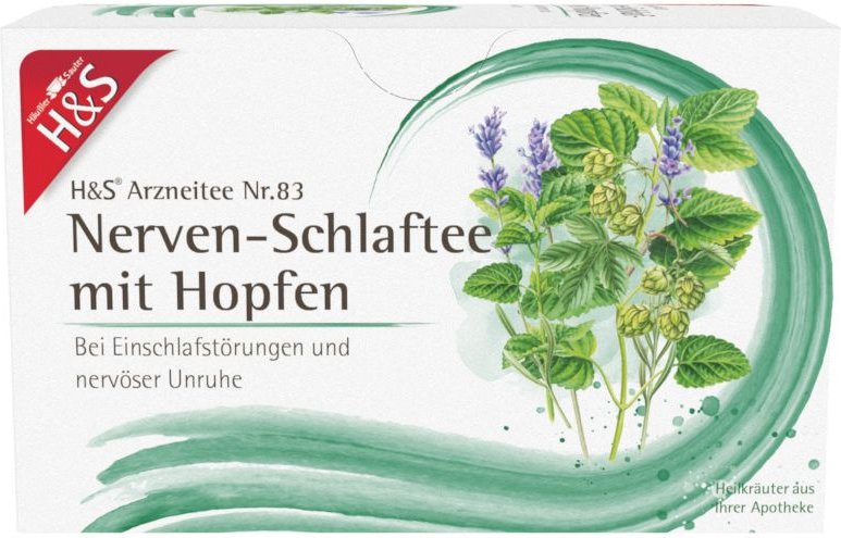 H&S Nerven- und Schlaftee mit Hopfen Filterbeutel 20x1,5 g