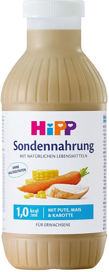 Hipp Sondennahrung Pute Mais & Karotte Kunstst.Fl. 12x500 ml Flaschen