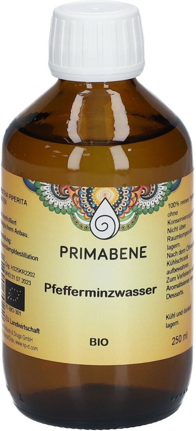 Pfefferminzwasser BIO Primab 250 ml Lösung zum Einnehmen