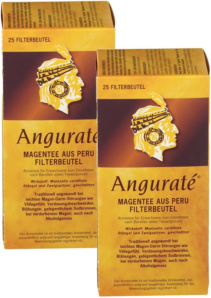 2x Angurate Magentee Filterbtl. 2x25x1,5 g Tee