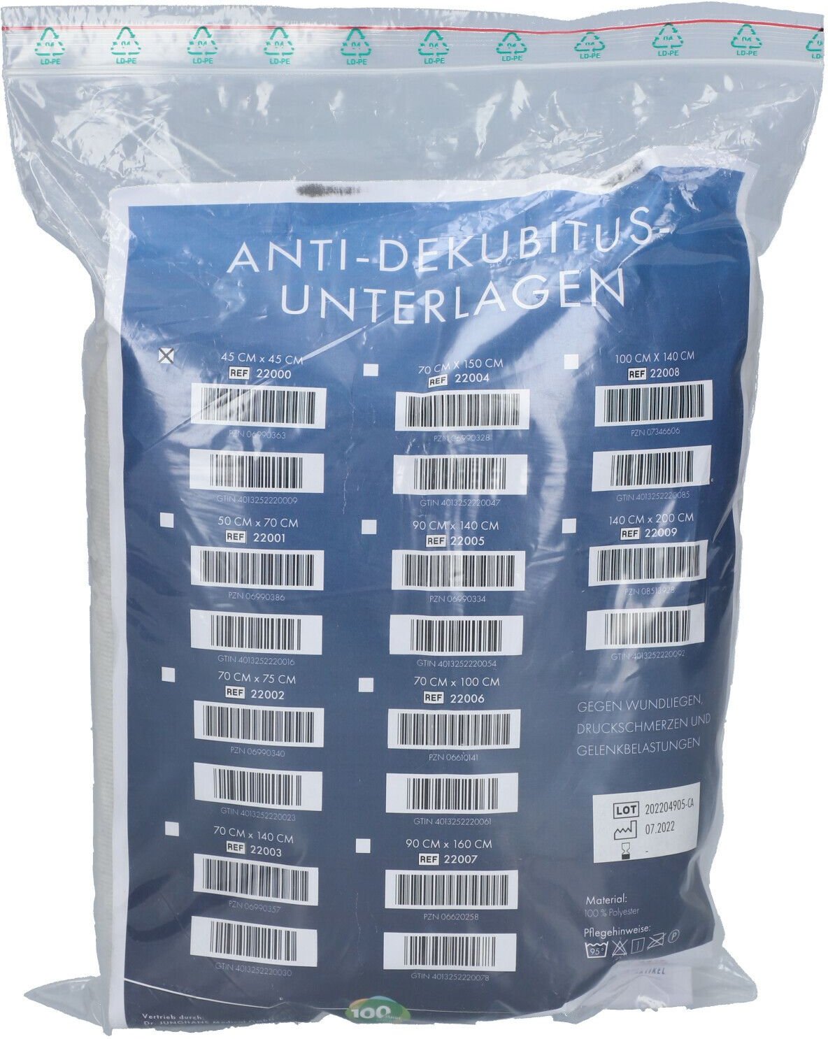 Anti-Dekubitus Fell 45x45 cm 1 St Unterlagen