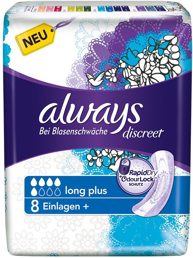 Thumbnail - Always discreet Inkontinenz Einl.long plus 8 St Binden