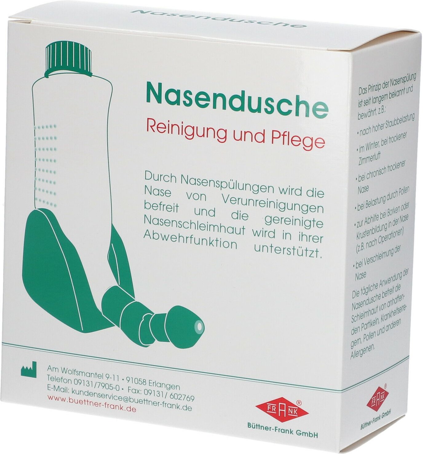 Nasendusche Kst. + 4 Beutel Salz