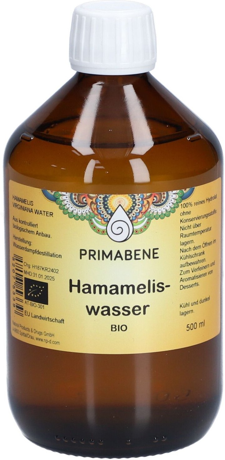 Thumbnail - Hamameliswasser Hydrolat BIO 500 ml Flüssigkeit zum Einnehmen