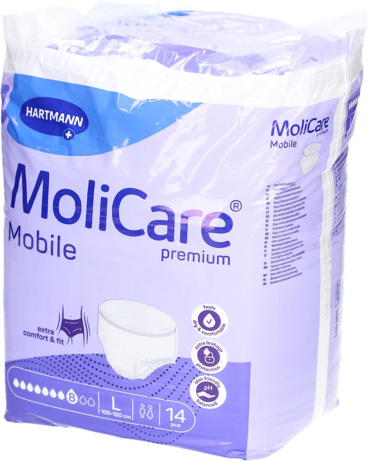 Molicare Premium Mobile 5 Tropfen Gr.M 14 St Beutel