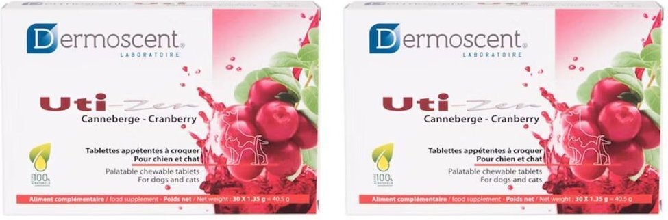 Dermoscent Uti-Zen Cranb TBL Doppelpack 2x30 St Tabletten