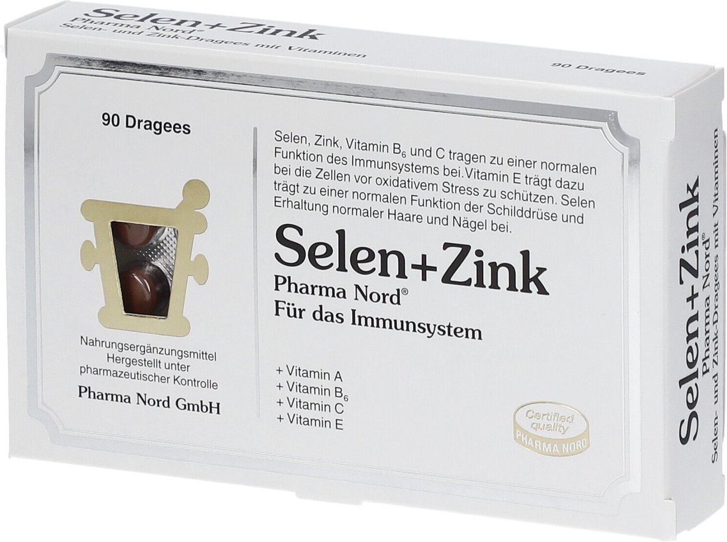 Selen+Zink Pharma Nord Dragees 90 St