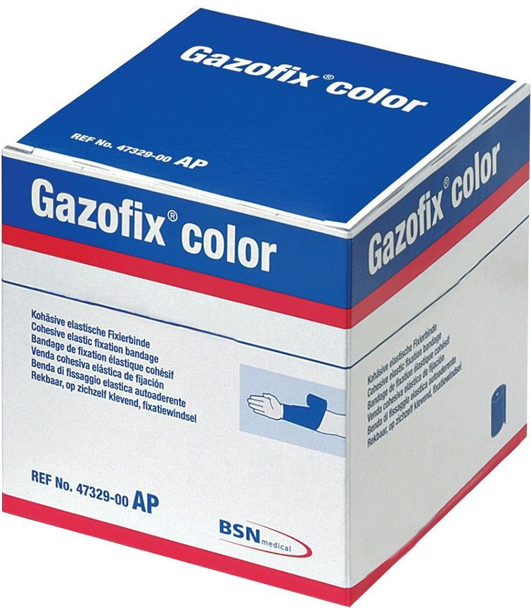 Gazofix color Fixierbinde kohäsiv 8 cmx20 m pink 1 St Binden