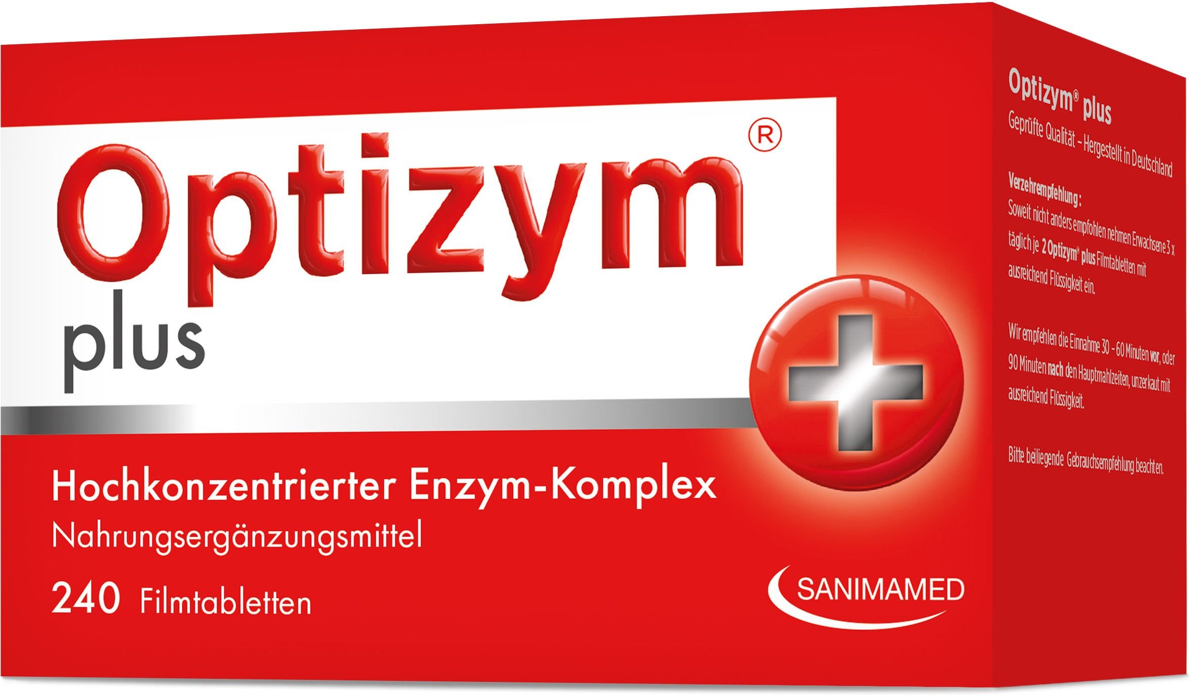 Optizym hochkonzentrierter Enzym-Komplex Filmtabl. 240 St Filmtabletten