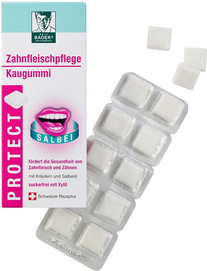 Baders Protect Gum Zahnfleischpflege 20 St Kaugummi