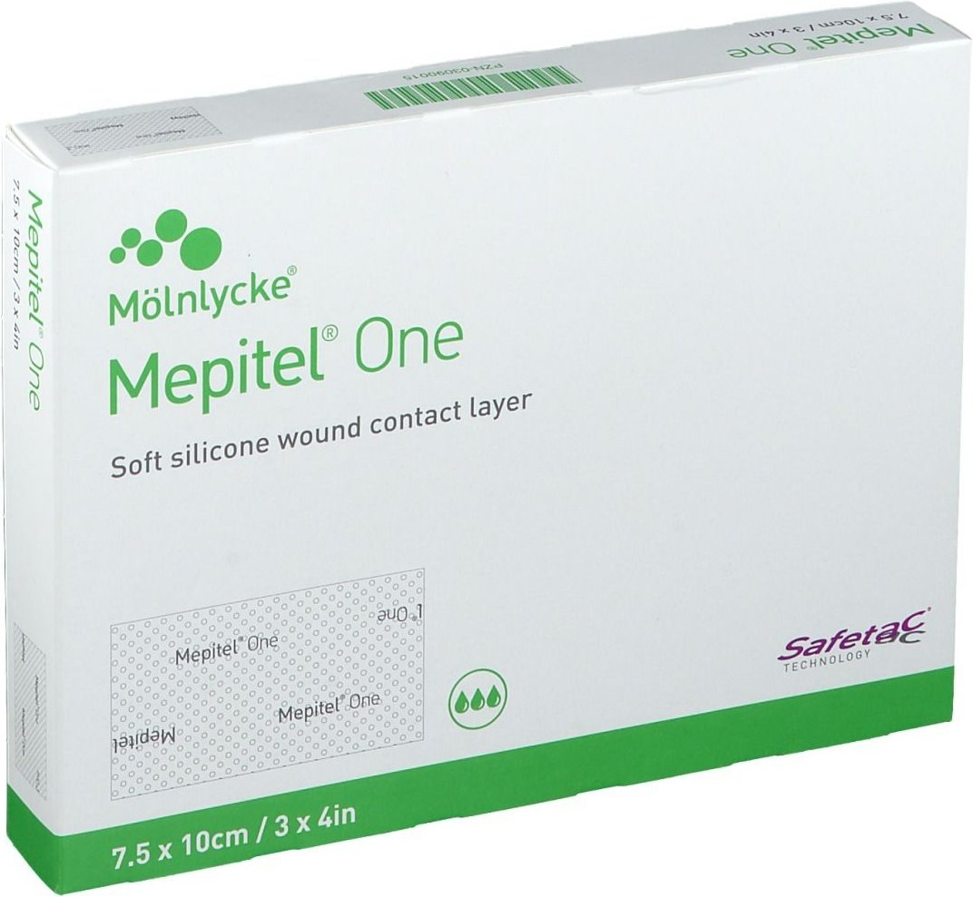 Mepitel One 7,5x10 cm Silikon Netzverband 10 St Verband