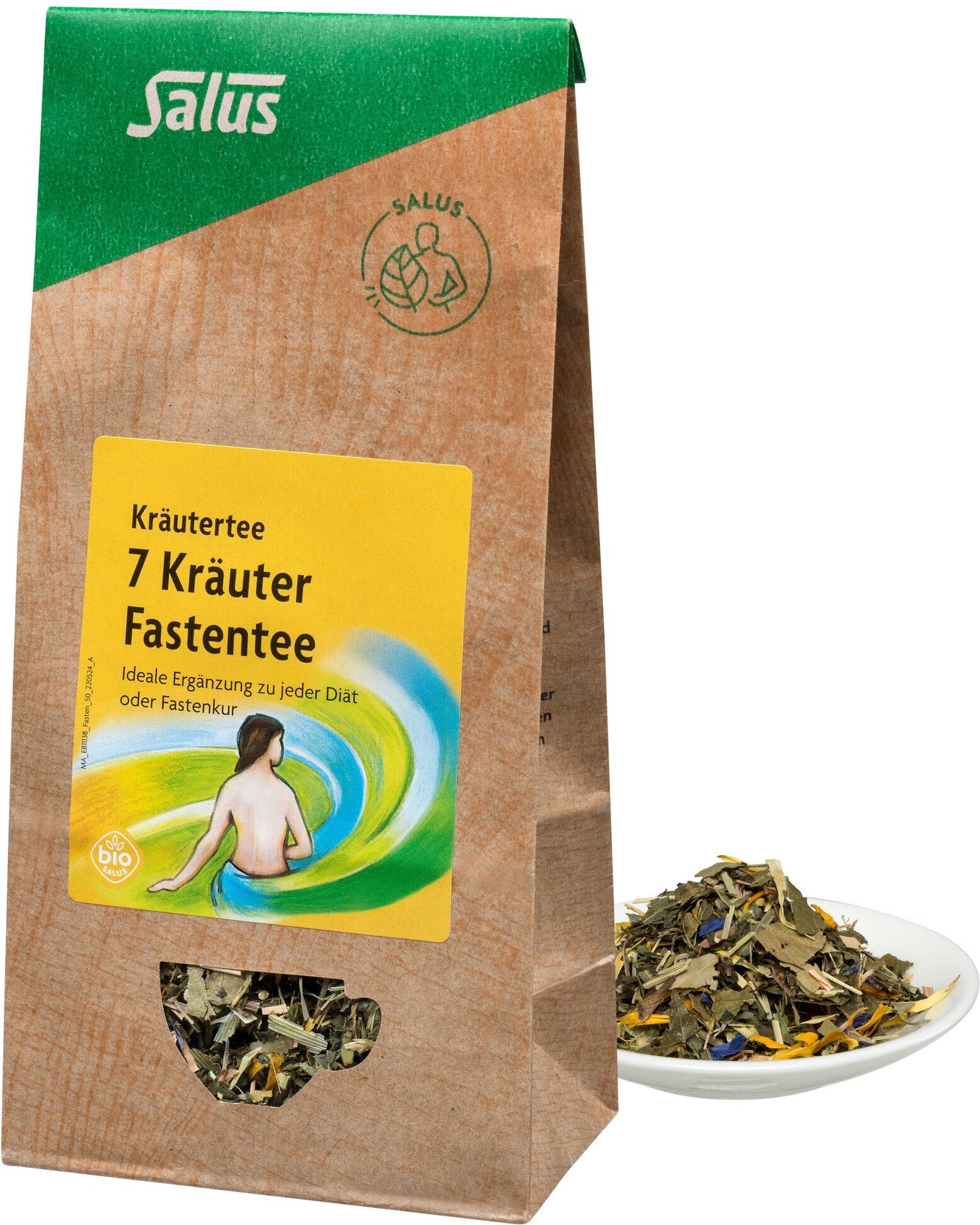 Fastentee 7 Kräuter Kräutertee Bio Salus 50 g Tee