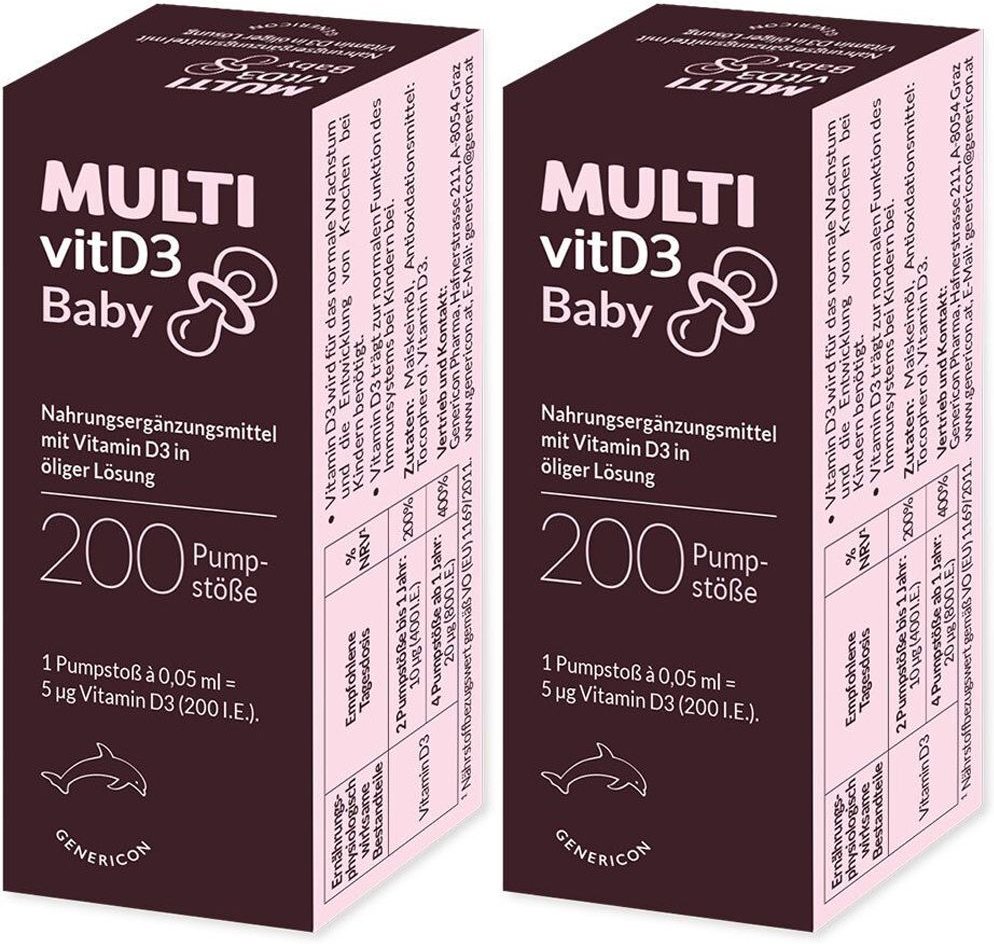 2x Multivitd3 Baby Pumplösung 2x10 ml