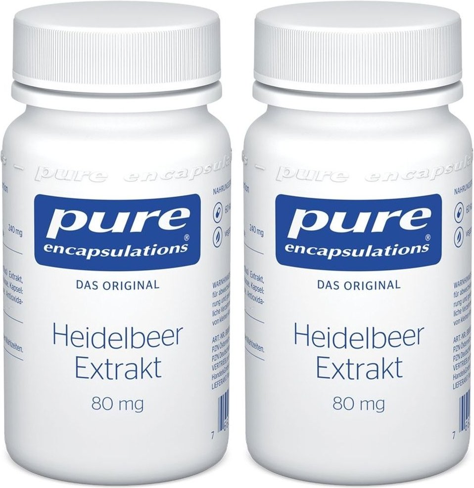 Pure Encapsulations Heidelbeer Extrakt 80 mg Kaps. 2x 2x60 St Kapseln