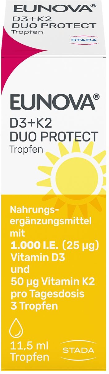 Thumbnail - Eunova DuoProtect D3+K2 1000 I.e./50 µg Tropfen 11,5 ml