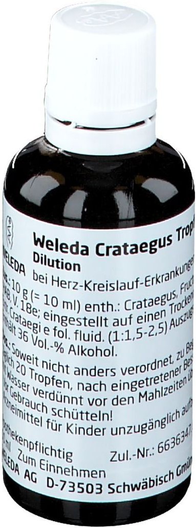 Weleda Crataegus Tropfen 50 ml Mischung