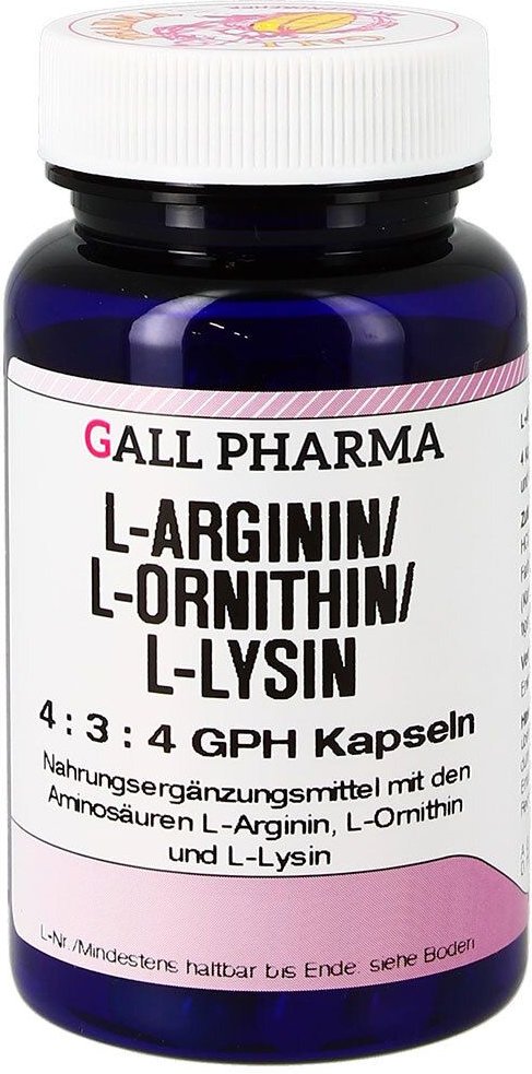 L-ARGININ/L-ORNITHIN/L-Lysin 4:3:4 GPH Kapseln 180 St