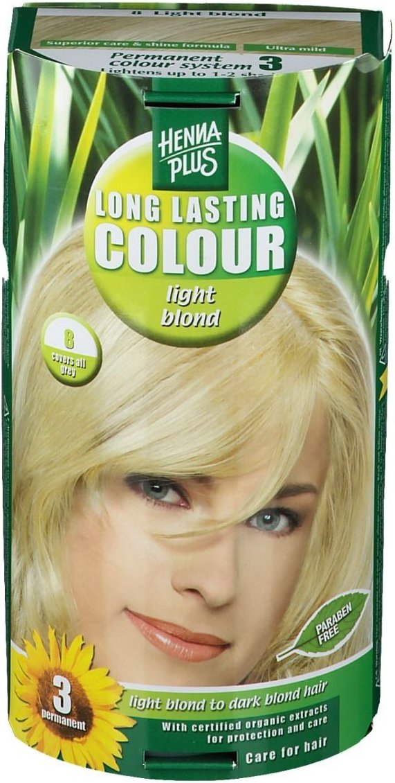 Hennaplus Long Lasting light blond 8 100 ml Flüssigkeit