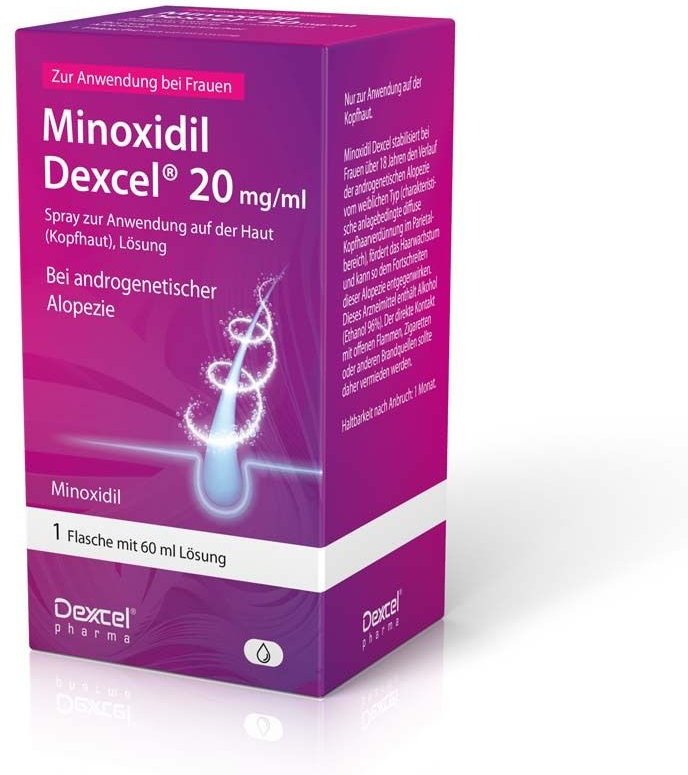 Minoxidil Dexcel 20 mg / ml Spray z.Anw.a.d.Kopfhaut