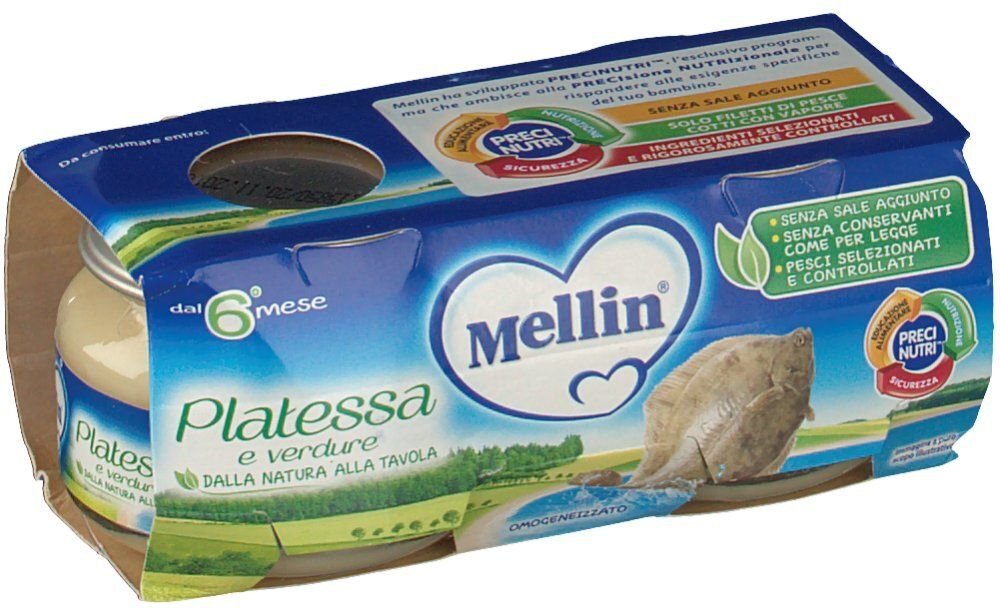 Mellin Omog Platessa 2X80G 2x80 g Brei