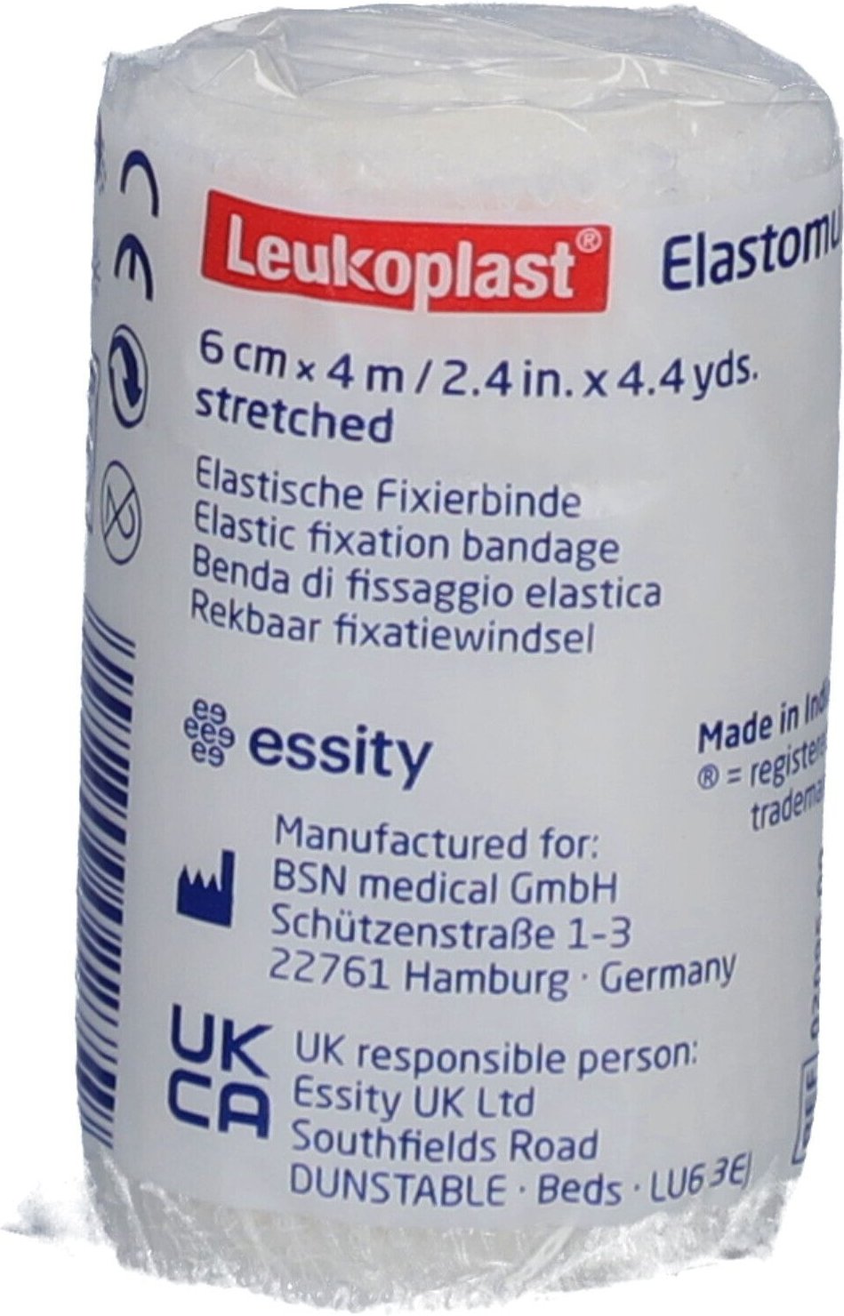 Thumbnail - Elastomull 6 cmx4 m elast.Fixierb.2095 1 St Binden
