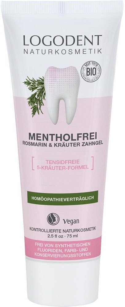 Mentholfrei Rosmarin & Kräuter Zahngel 75 ml