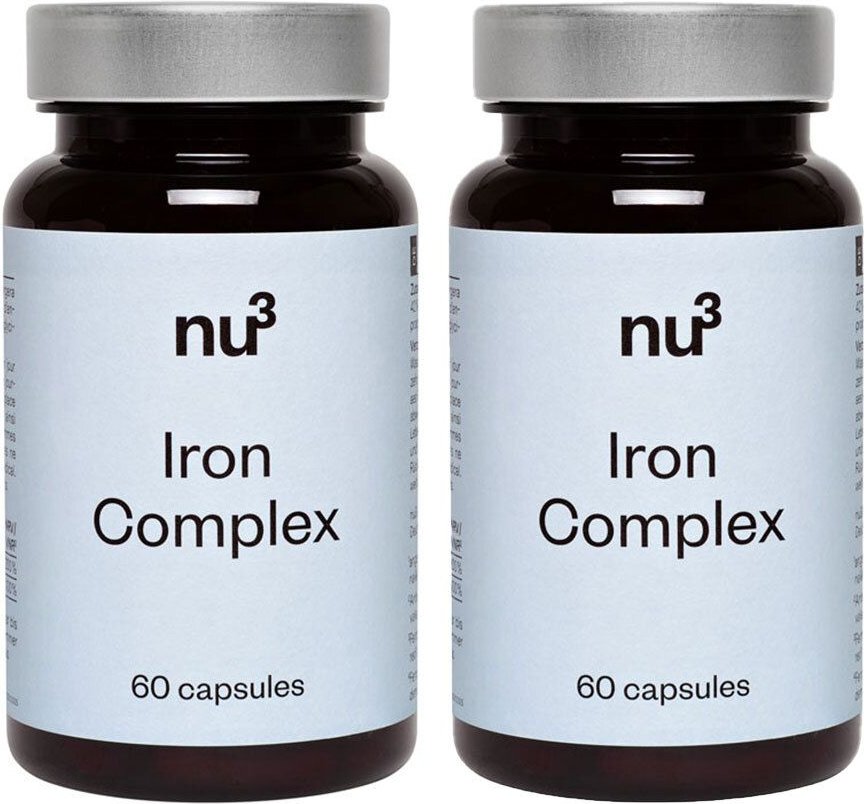 nu3 Premium Eisen, Vegan Doppelpack 2x60 St Kapseln