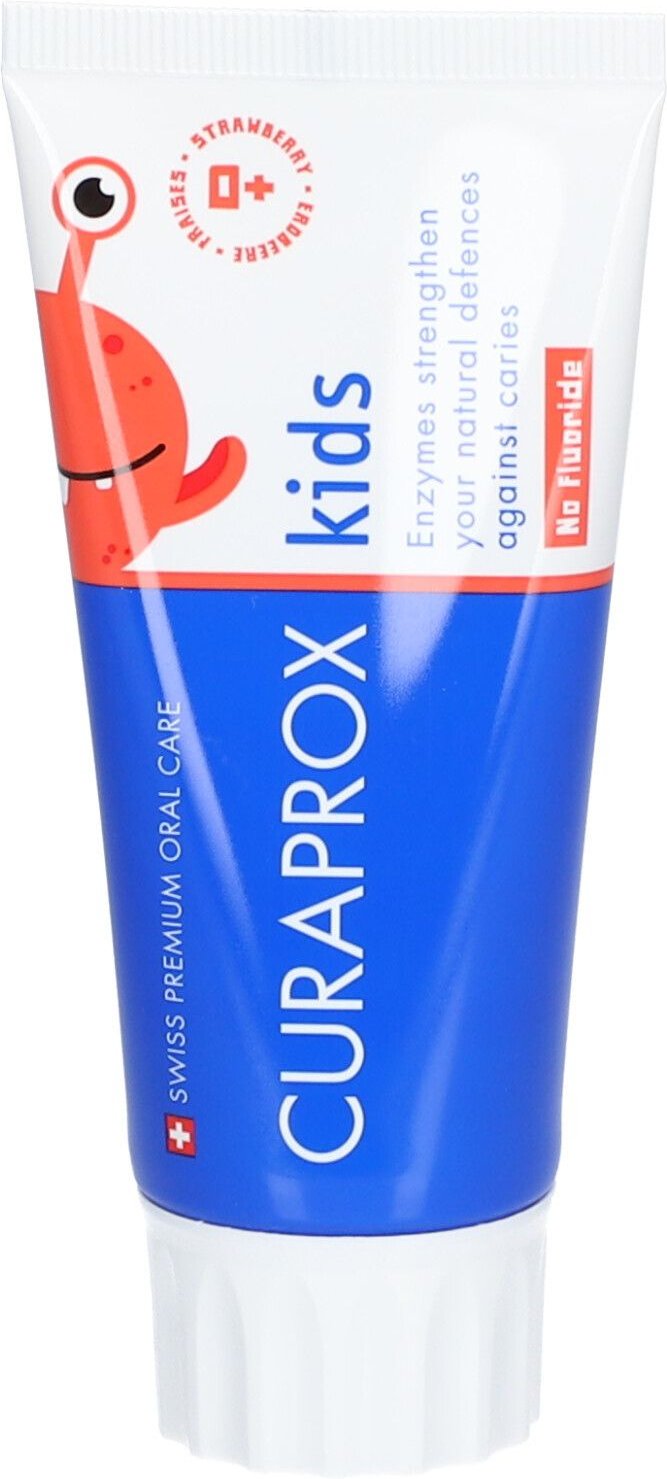 Curaprox kids Kinderzahnp Erdbeere o Fluorid 60 ml Paste