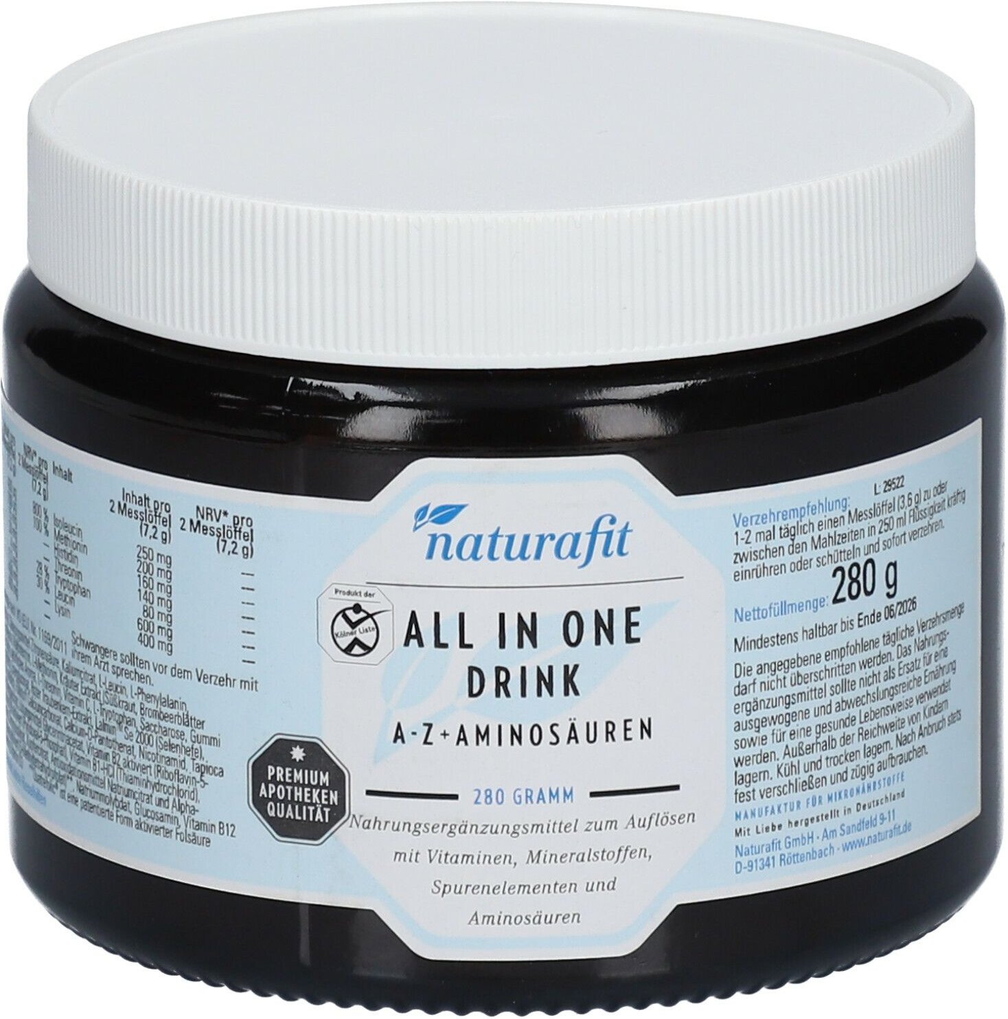 Naturafit All In One A-Z + Aminosäuren Pulver